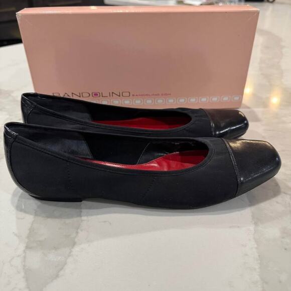 Bandolino BDGalaxy Ballet Slip On Flats Women's 7.5M Black Fabric Upper Cap Toe - Picture 1 of 10